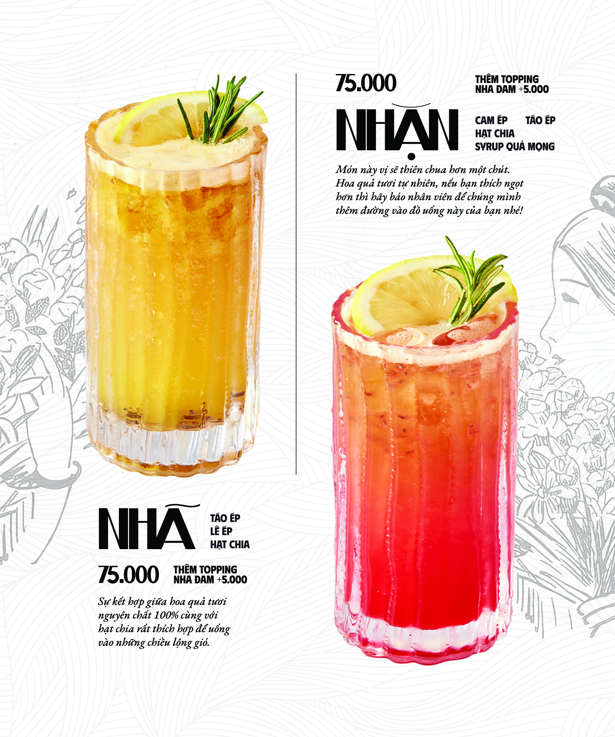 Nhặn juice — Miên Man Cafe Hà Nội